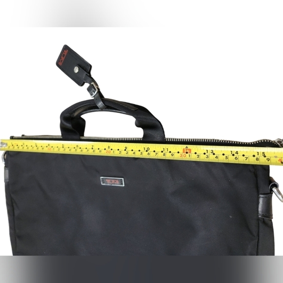 Tumi Black Nylon Crossbody Laptop Case - Picture 7 of 14